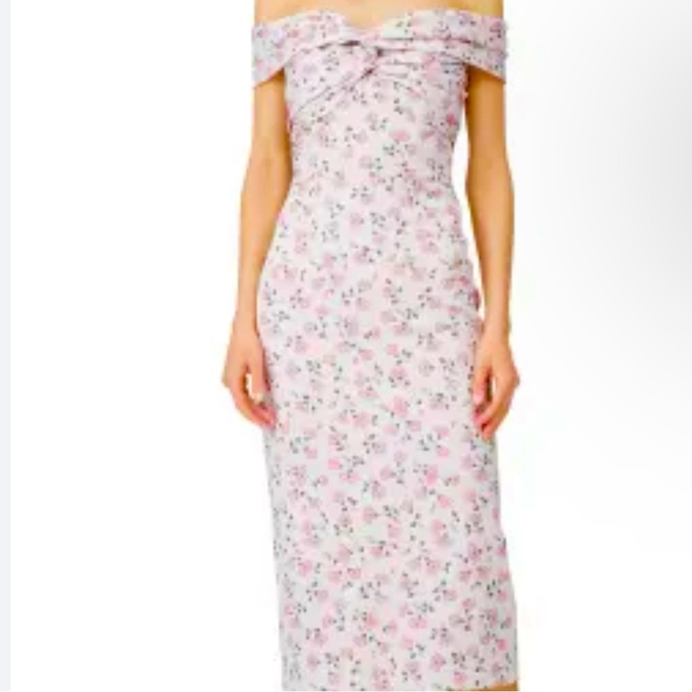Shoshanna Pink Sundress Sweetheart Neckline Sleeveless
